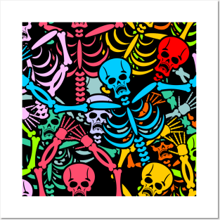 Dance with me skeleton Posters and Art